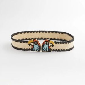 Tropical Parrot Stretch Belt Size M/L